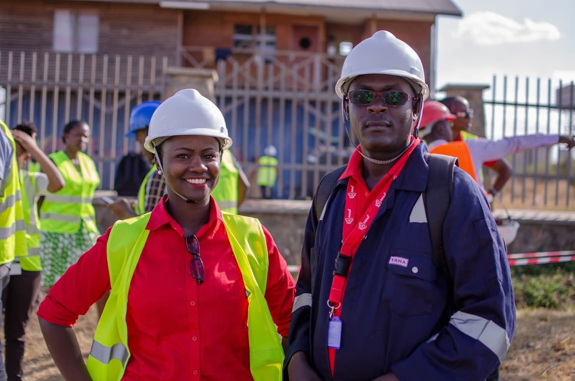EzyRent field partners at a construction site