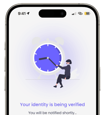 EzyRent identity verification screen